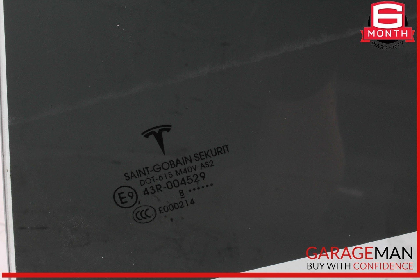 17-23 Tesla Model 3 Rear Left Driver Side Door Window Glass 43R004529 OEM