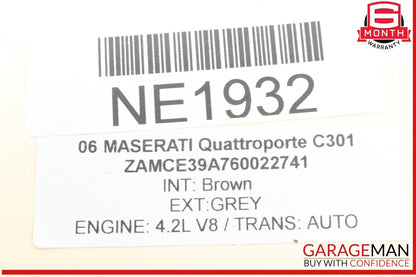 03-10 Maserati Quattroporte M139 Rear Left Side Top Upper Control Arm OEM