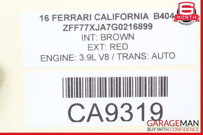 15-18 Ferrari California T Front Windshield Lower Seal Gasket Weather Strip OEM