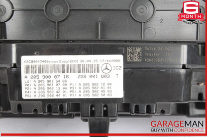 15-18 Mercedes W205 C300 Speedometer Odometer Instrument Cluster Gauge OEM