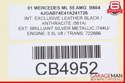 98-05 Mercedes W163 ML55 AMG Rear Windshield Glass Wiper Motor Brake Light Assy