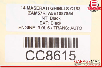 14-24 Maserati Ghibli S Rear Bumper Reinforcement Impact Crash Rebar Bar OEM