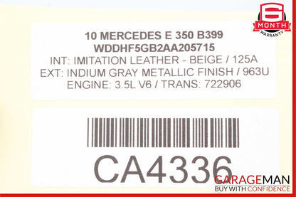 08-16 Mercedes W204 C350 E350 C63 AMG Rear Right Door Latch Lock Actuator