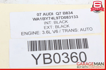 07-15 Audi Q7 Rear Right Passenger Side Spindle Knuckle Wheel Hub 7L8505436 OEM