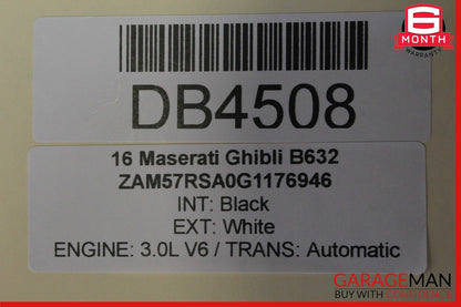14-17 Maserati Ghibli M157 Front Left Side Exterior Door Shell Panel White
