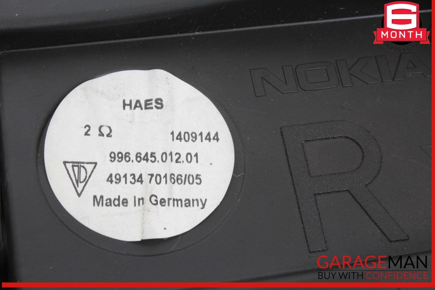 97-04 Porsche 986 Boxster Front Right Passenger Side Door Loudspeaker Woofer Box
