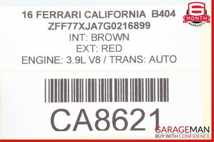 15-18 Ferrari California T Left Side Intake to Disconnector Hose Pipe Tube 3k