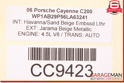 03-10 Porsche Cayenne 955 957 Front Bumper Reinforcement Impact Crash Bar Rebar