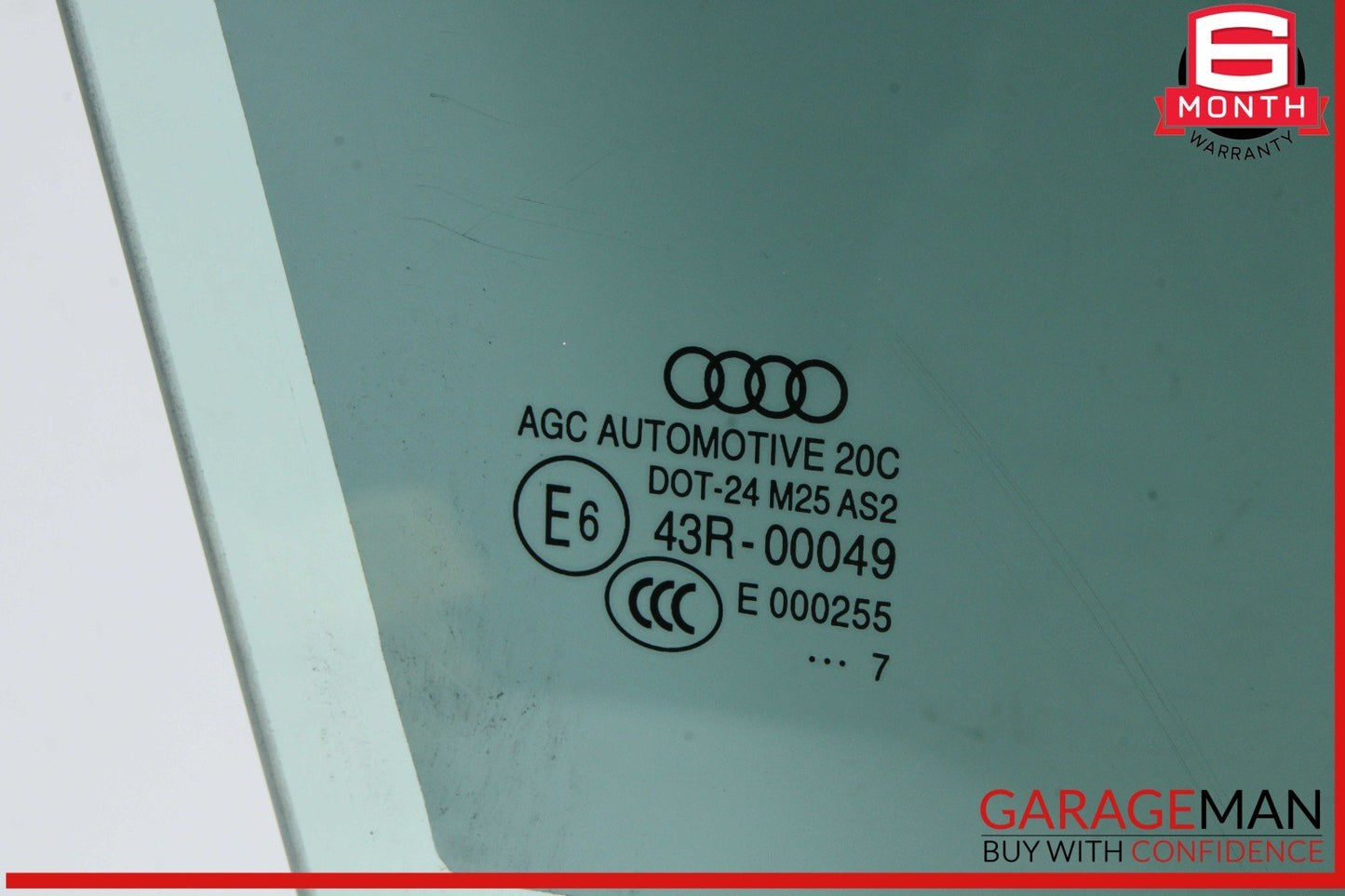 15-20 Audi A3 S3 Front Right Passenger Side Door Window Glass 8V5845202 OEM