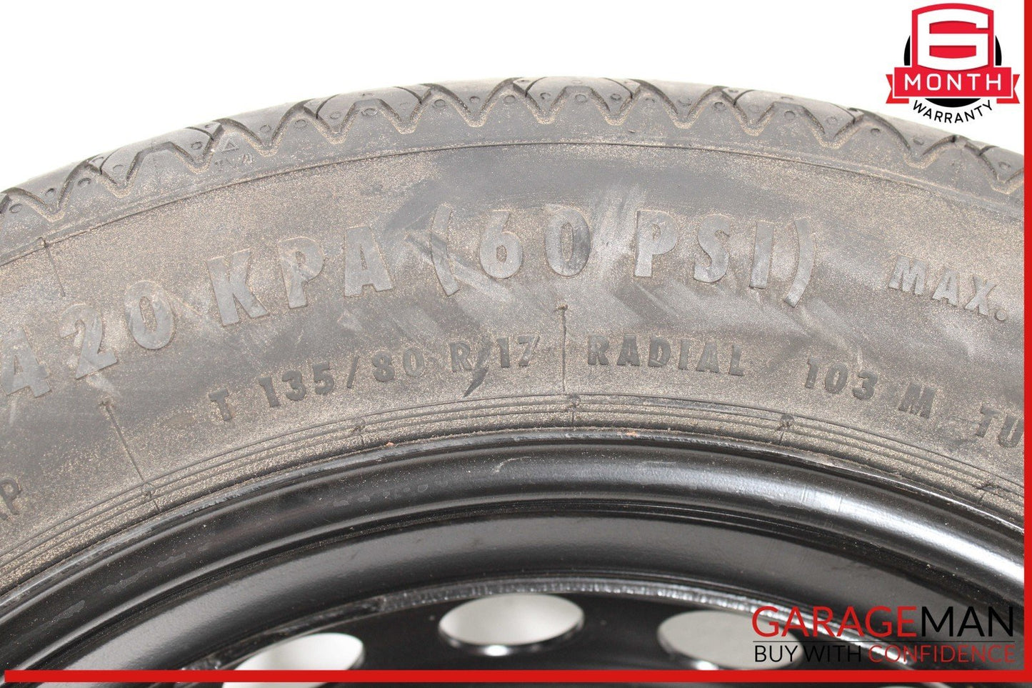 10-17 Mercedes W207 E400 C250 Coupe Donut Spare Tire Wheel Rim 135 80 17" OEM