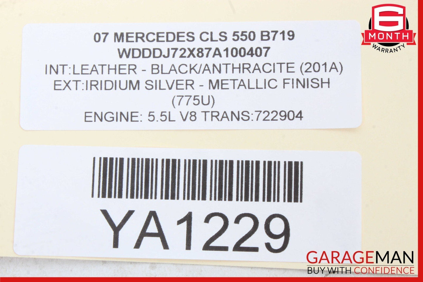 03-09 Mercedes W219 CLS550 E55 AMG Hazard Light Door Lock Control Switch Assy