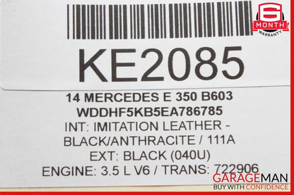 12-18 Mercedes W212 E350 E550 Front Left / Right Engine Timing Chain Cover Plate
