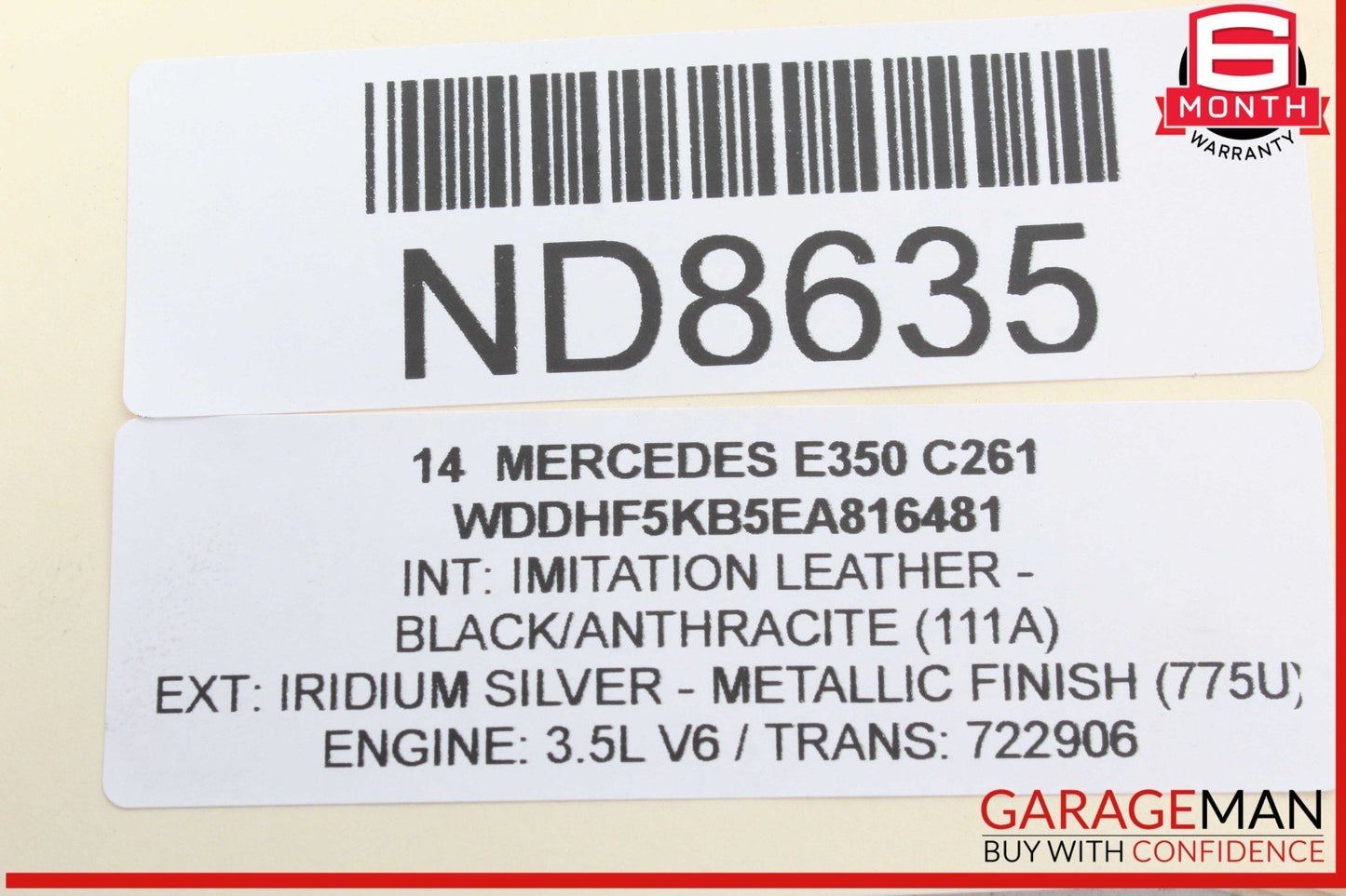 10-17 Mercedes W212 E350 CLS550 Right Passenger Side Exterior Door Handle OEM