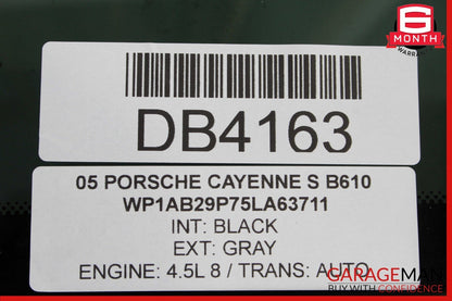 03-10 Porsche Cayenne 955 958 Rear Left Driver Door Quarter Window Glass Gray