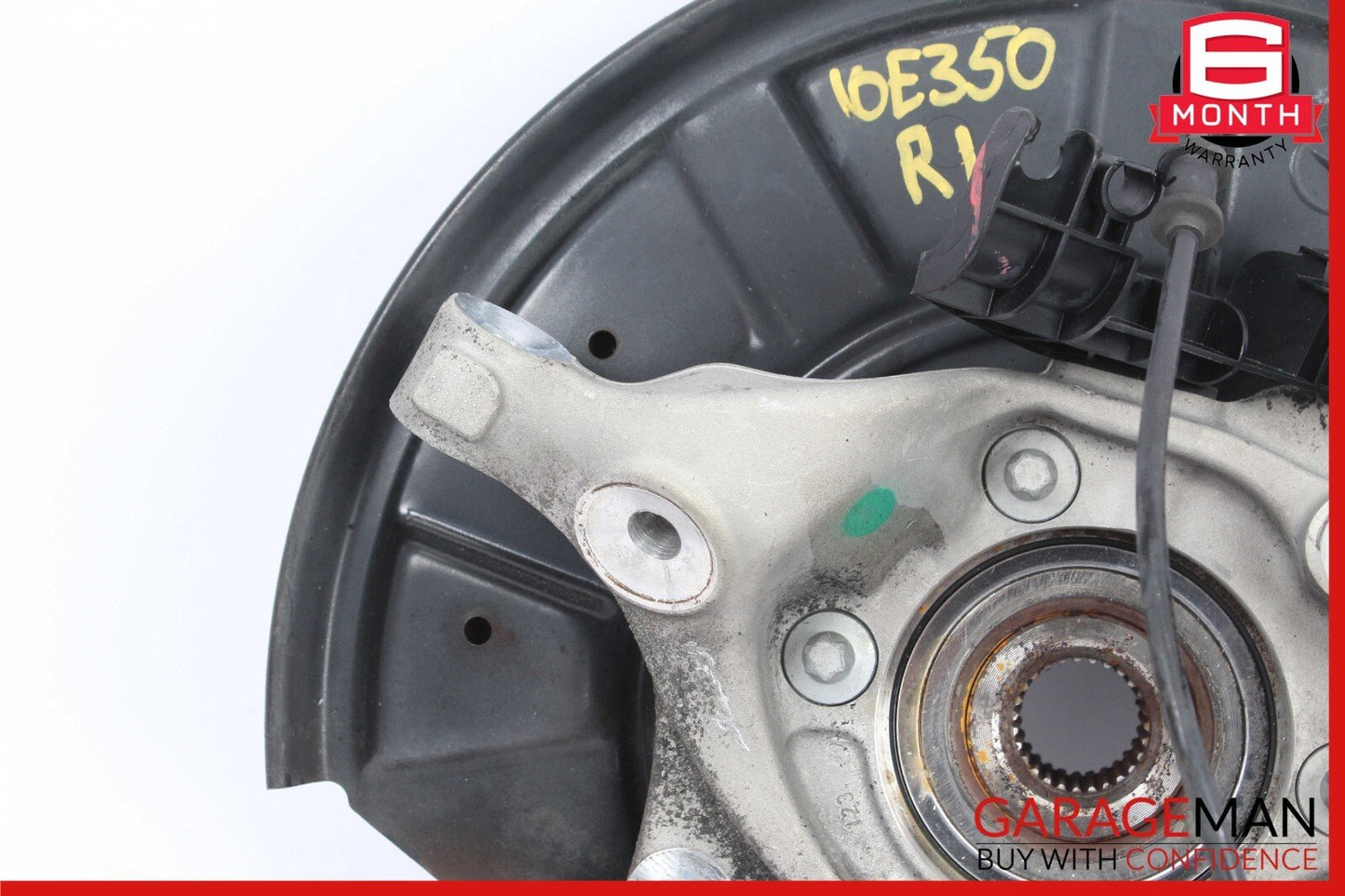 10-18 Mercedes W212 E350 Rear Left Side Spindle Knuckle Hub w/ Rotor Disc OEM
