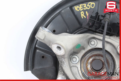 10-18 Mercedes W212 E350 Rear Left Side Spindle Knuckle Hub w/ Rotor Disc OEM