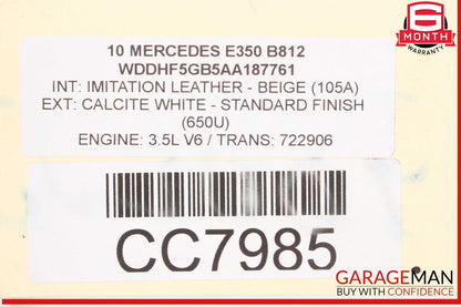 08-14 Mercedes W212 E350 C300 Power Steering Rack and Pinion 20411011017 OEM