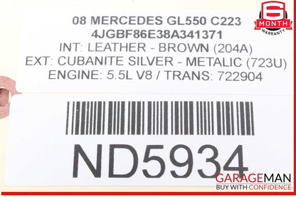 03-12 Mercedes X164 GL550 GL450 Front Left Driver Side Seat Control Module OEM