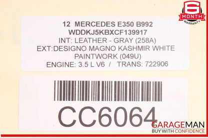 10-18 Mercedes W218 CLS550 E550 Rear Differential Diff Axle Carrier 2.47 OEM