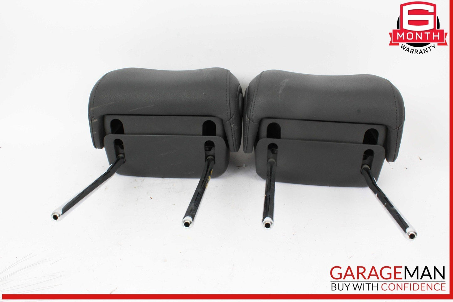 17-19 Audi A4 Front Left & Front Right Side Head Rest Headrest Black OEM