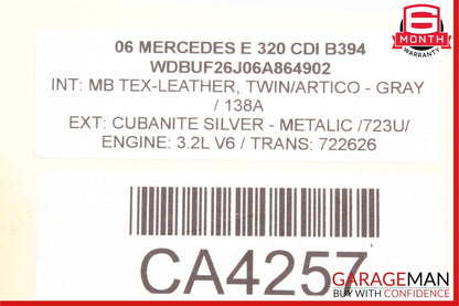 03-09 Mercedes W211 E320 E550 Front Right Side Door Window Regulator Motor OEM