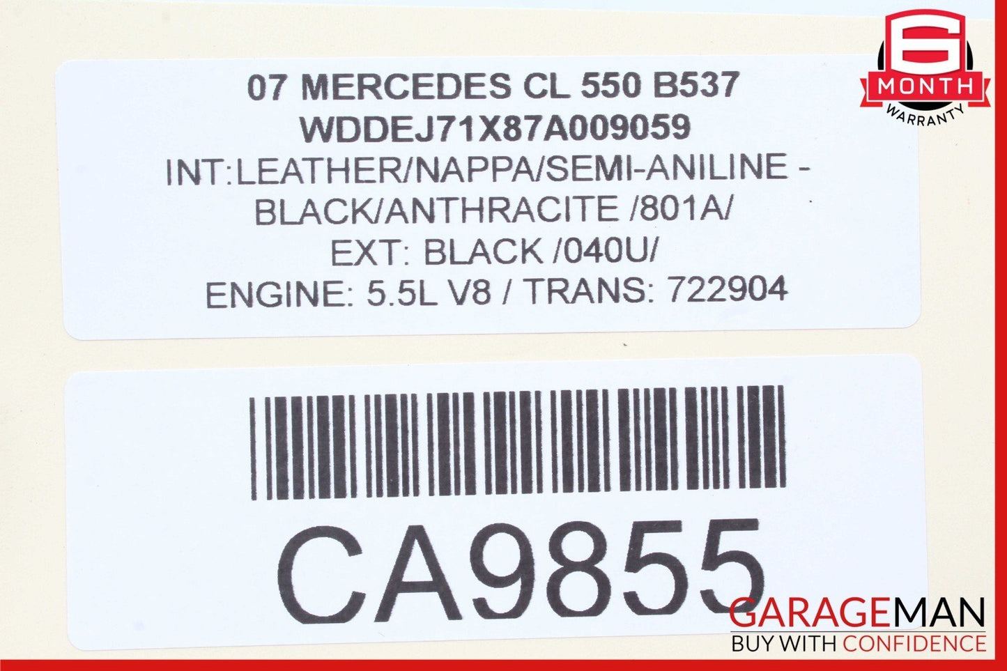 07-14 Mercedes W216 CL550 CL63 AMG Headlight Support Bracket Left Side OEM