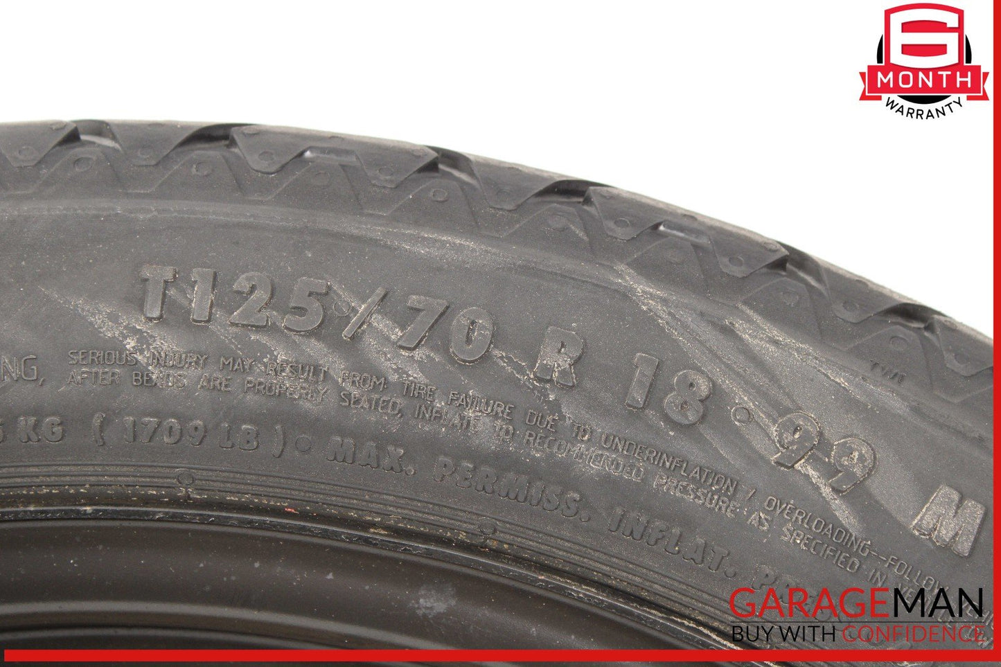 15-20 Audi A3 Emergency Spare Tire Wheel T125/70 R18 OEM