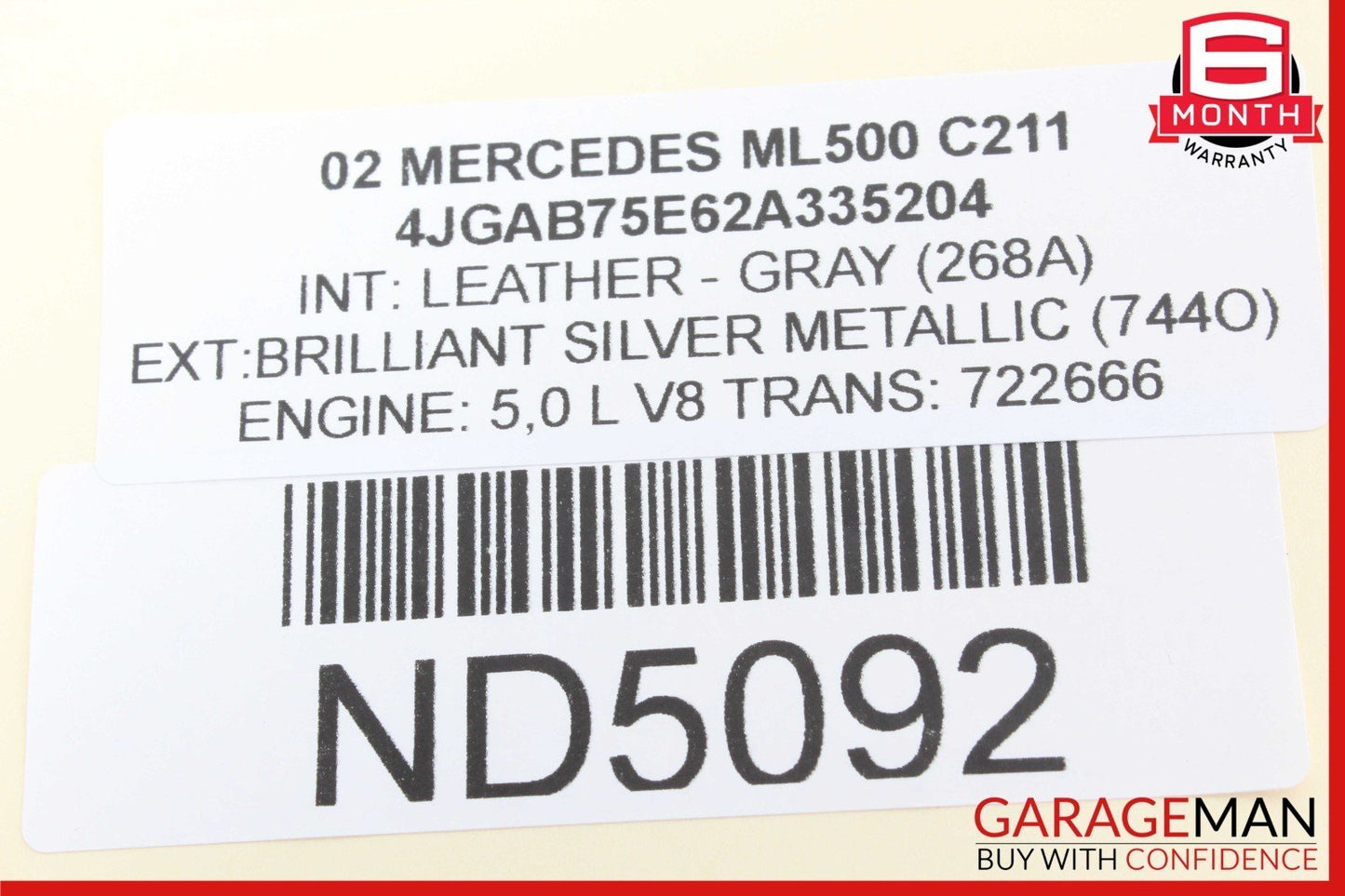 98-05 Mercedes W163 ML500 ML430 Body Comfort BCM Control Module Unit OEM