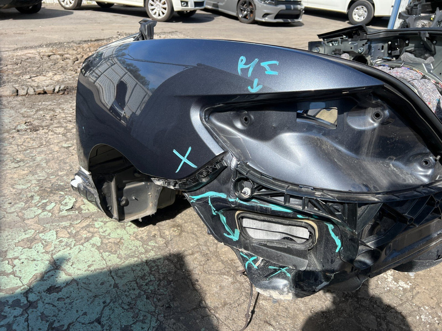 12-20 Mercedes R172 SLK350 SLC300 SLK250 Rear Left & Right Complete Cut Panel OE