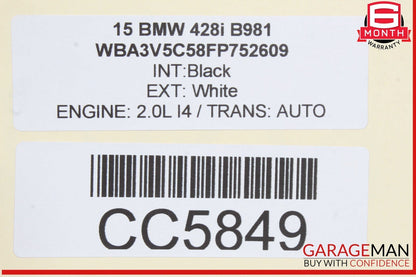 14-20 BMW 428i Rear Left Driver Side Convertible Top Hinge Assembly OEM