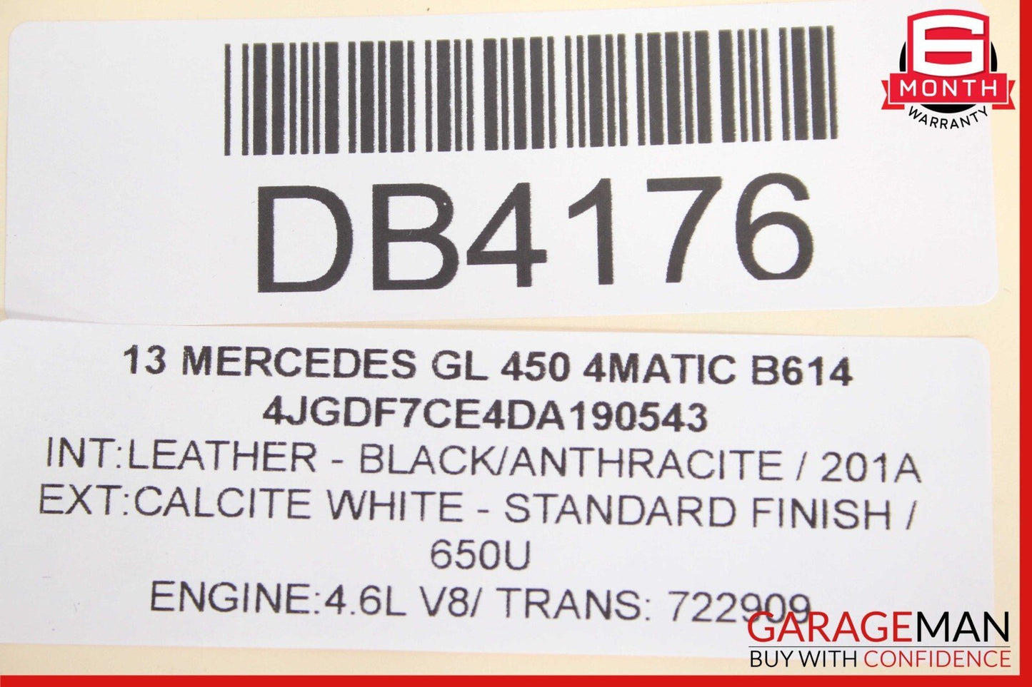 13-16 Mercedes X166 GL450 GL550 Rear Right Side 3RD Third Row Seat Assembly OEM