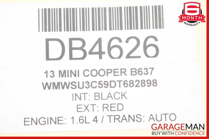 07-13 Mini Cooper Front Right Passenger Side Exterior Door Shell Frame Panel Red