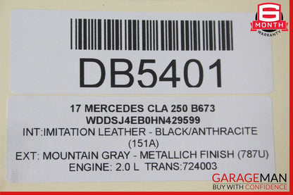 14-18 Mercedes W117 CLA250 2.0L Automatic Tranny Transmission Assembly OEM 84k