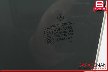 12-18 Mercedes W218 CLS550 CLS63 AMG Front Left Side Door Window Glass OEM