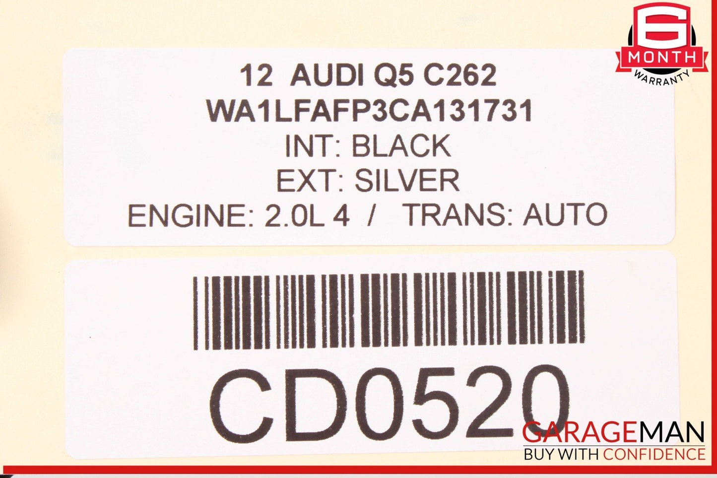 09-17 Audi Q5 Rear Stabilizer Anti Roll Sway Bar Assembly OEM