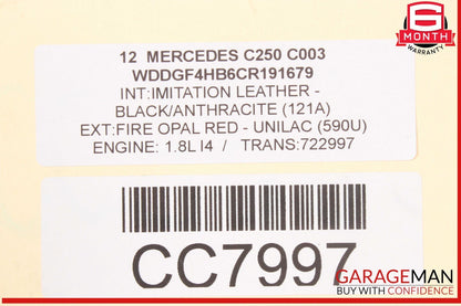 08-14 Mercedes W204 C250 C300 Power Steering Rack and Pinion 20411011017 OEM