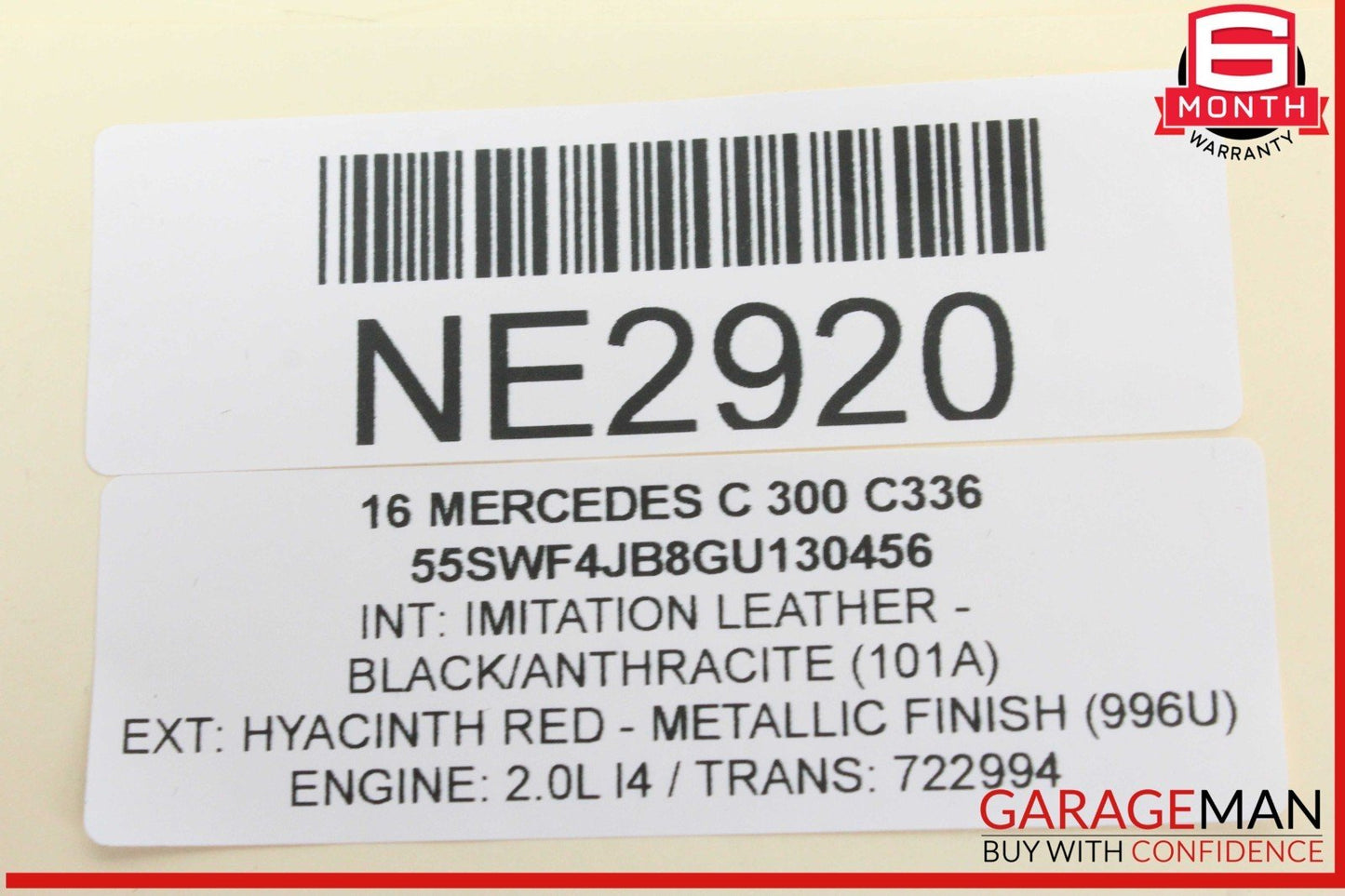 15-20 Mercedes W205 C300 C400 Dashboard Glove Box Compartment Tray Black OEM