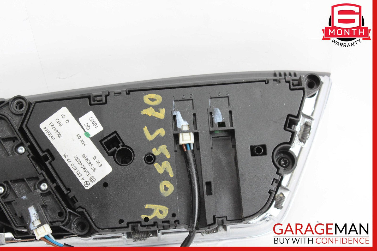 07-13 Mercedes W221 S550 S63 Front Right Side Seat Control Switch Trim OEM