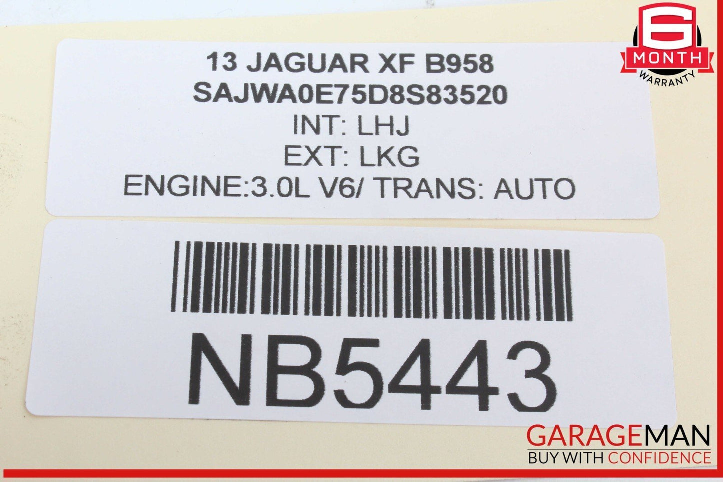 09-15 Jaguar XF XFR X250 Front Left Driver Side Window Regulator Motor OEM