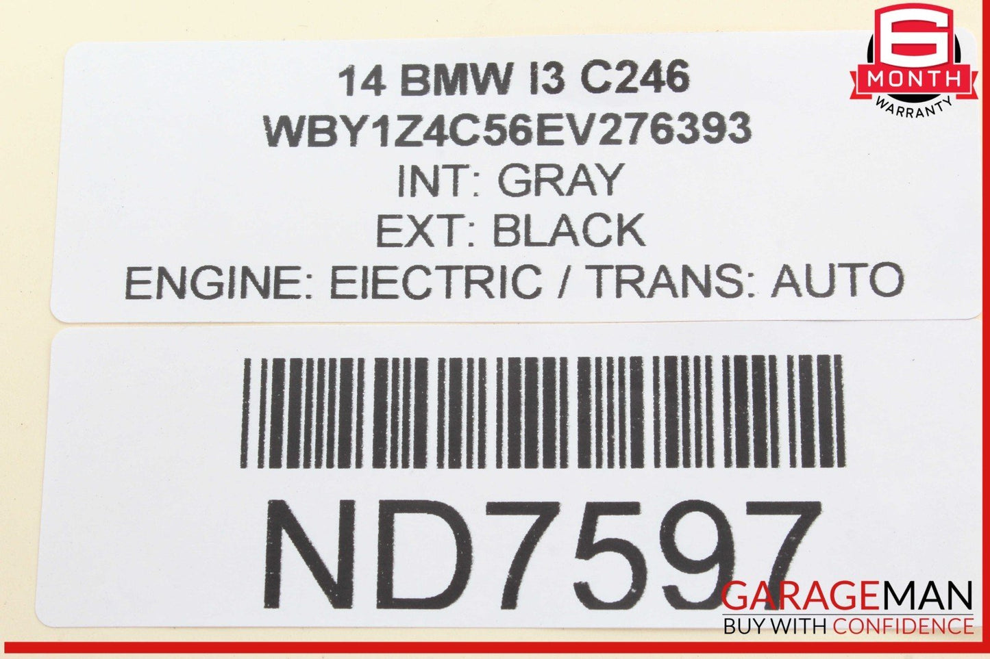 14-21 BMW i3 I01 Hybrid Engine DC Motor Wire Wiring Harness Cable 7647015 OEM