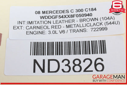 08-20 Mercedes W204 C300 C250 Front Right Side Spindle Knuckle Hub Bearing OEM