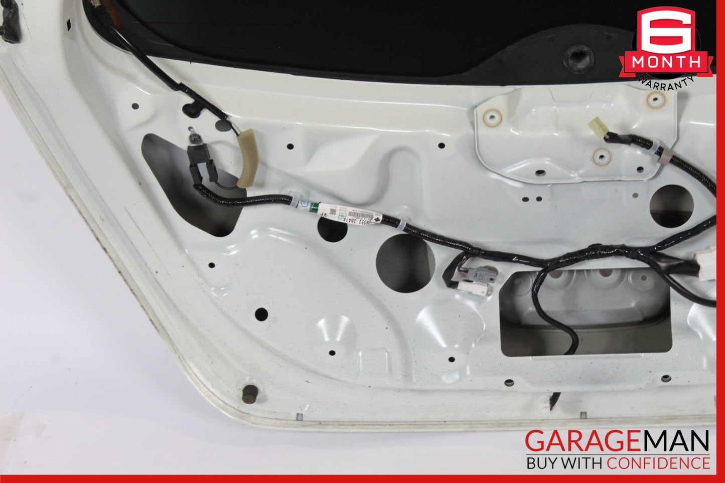 11-12 Nissan Leaf Rear Door Deck Liftgate Tailgate Trunk Lid White OEM