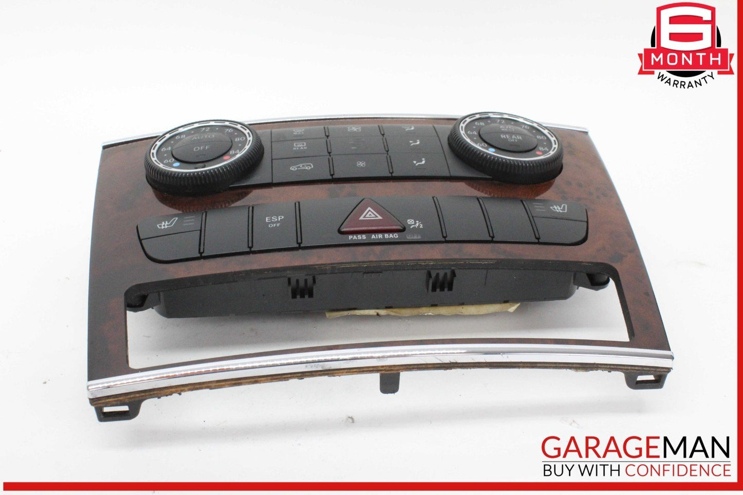 06-13 Mercedes W164 ML350 GL450 A/C AC Heater Climate Control Switch Trim OEM