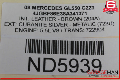 06-13 Mercedes X164 GL550 ML550 Rear Trunk Lid Liftgate Tail Gate Handle OEM