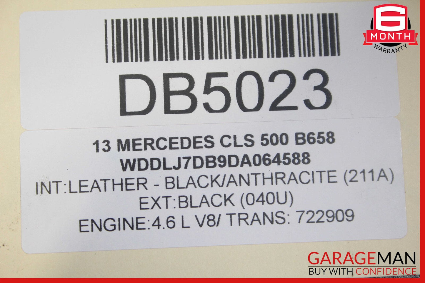 12-18 Mercedes W218 CLS550 CLS63 AMG Sunroof Sun Roof Glass Frame Track OEM