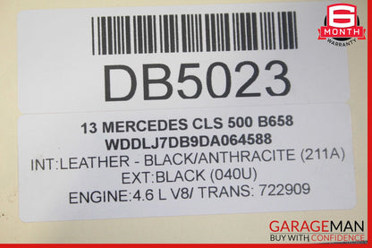 12-18 Mercedes W218 CLS550 CLS63 AMG Sunroof Sun Roof Glass Frame Track OEM