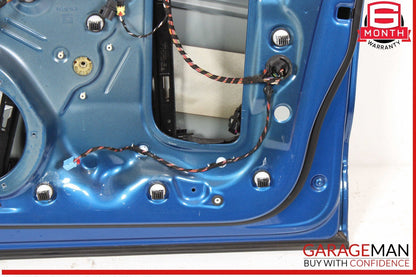 15-25 Porsche Macan 95B Front Right Passenger Side Door Shell Blue OEM