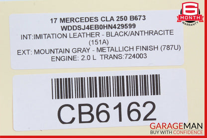 14-19 Mercedes W117 CLA250 Rear Left Side Door Window Regulator Motor Unit OEM