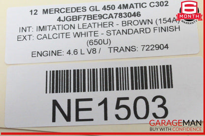 07-13 Mercedes X164 GL450 4MATIC Driver Master Window Control Switch Black OEM