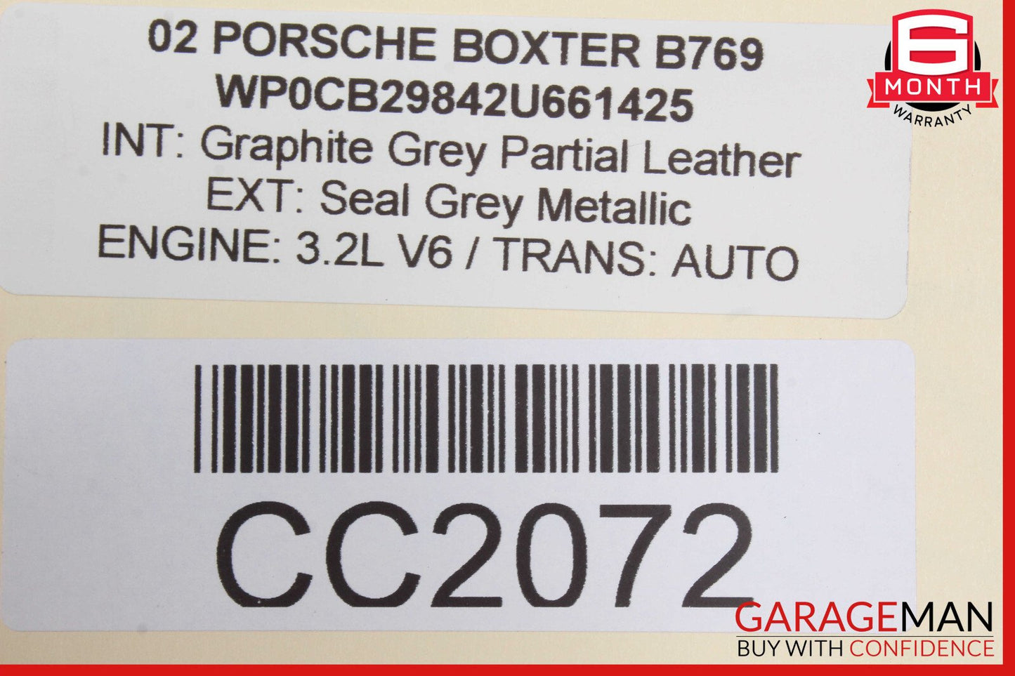 10-16 Porsche Panamera 970 Front Right Side Seat Upper Cushion OEM